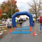 Crossing the finish line