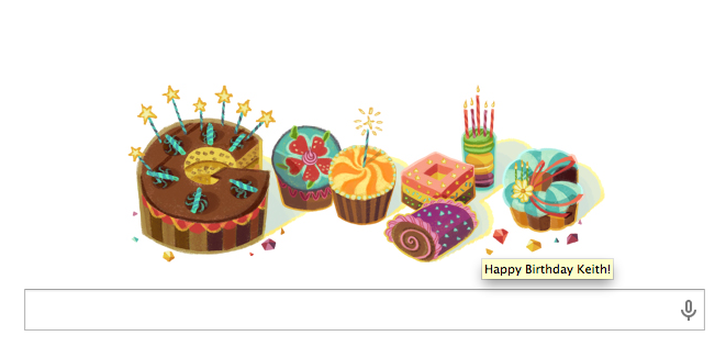 Google Birthday Logo